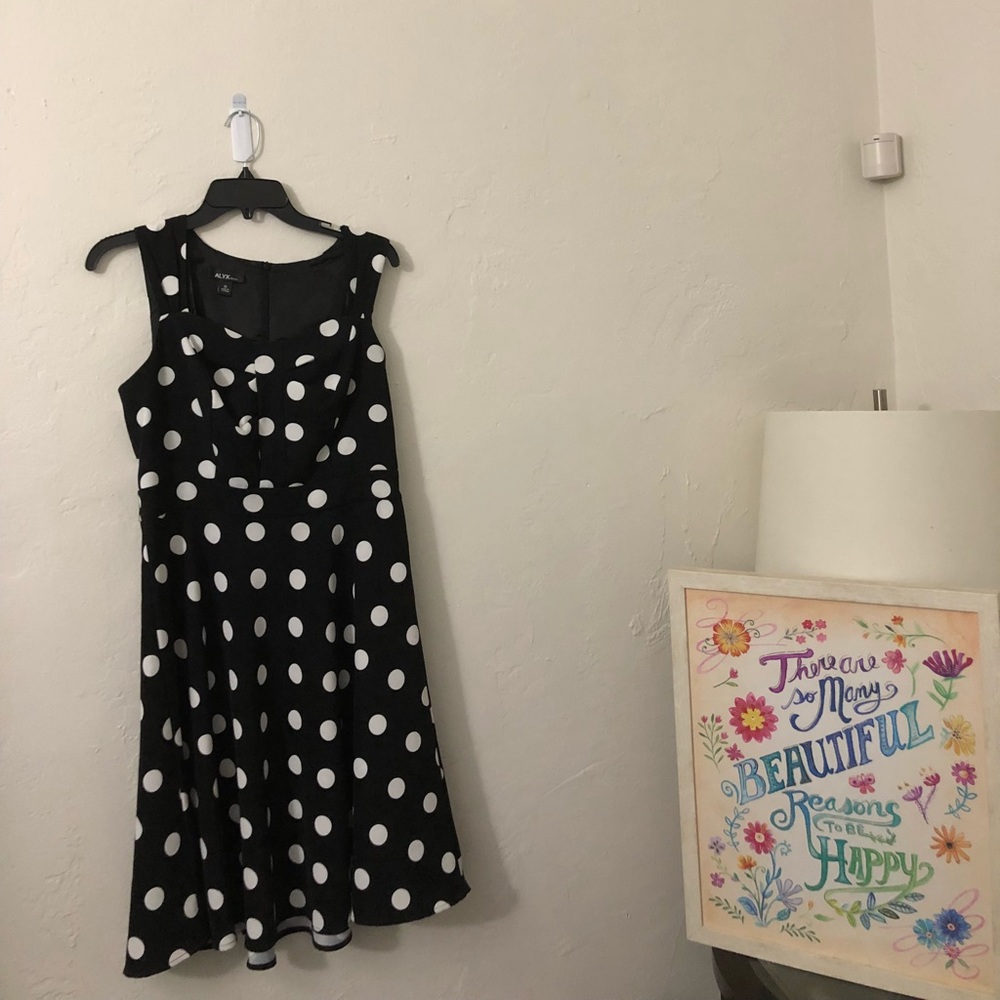 Vintage inspired polka dot dress